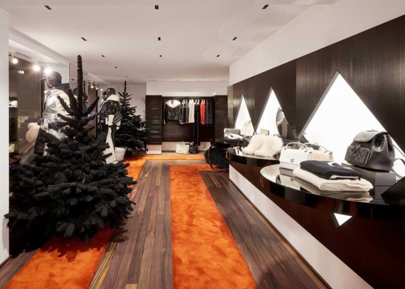 Meet the winter chanel boutique in courchevel