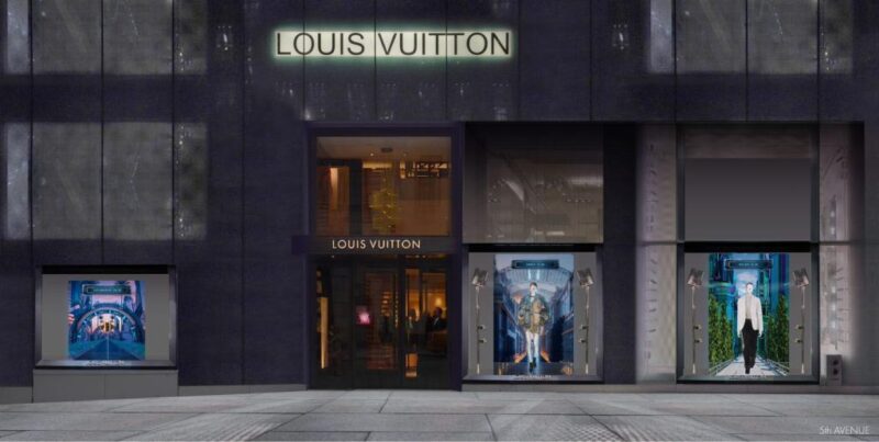 Postcards from the future: louis vuitton cria vitrines digitais