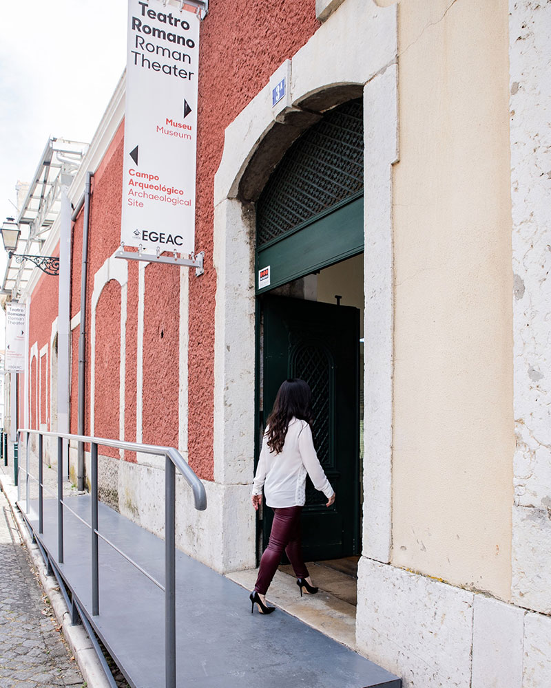 Ruínas do teatro romano, a história da antiga lisboa em um museu de sítio