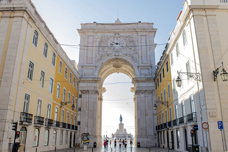 Rua augusta, o eixo central da baixa lisboeta